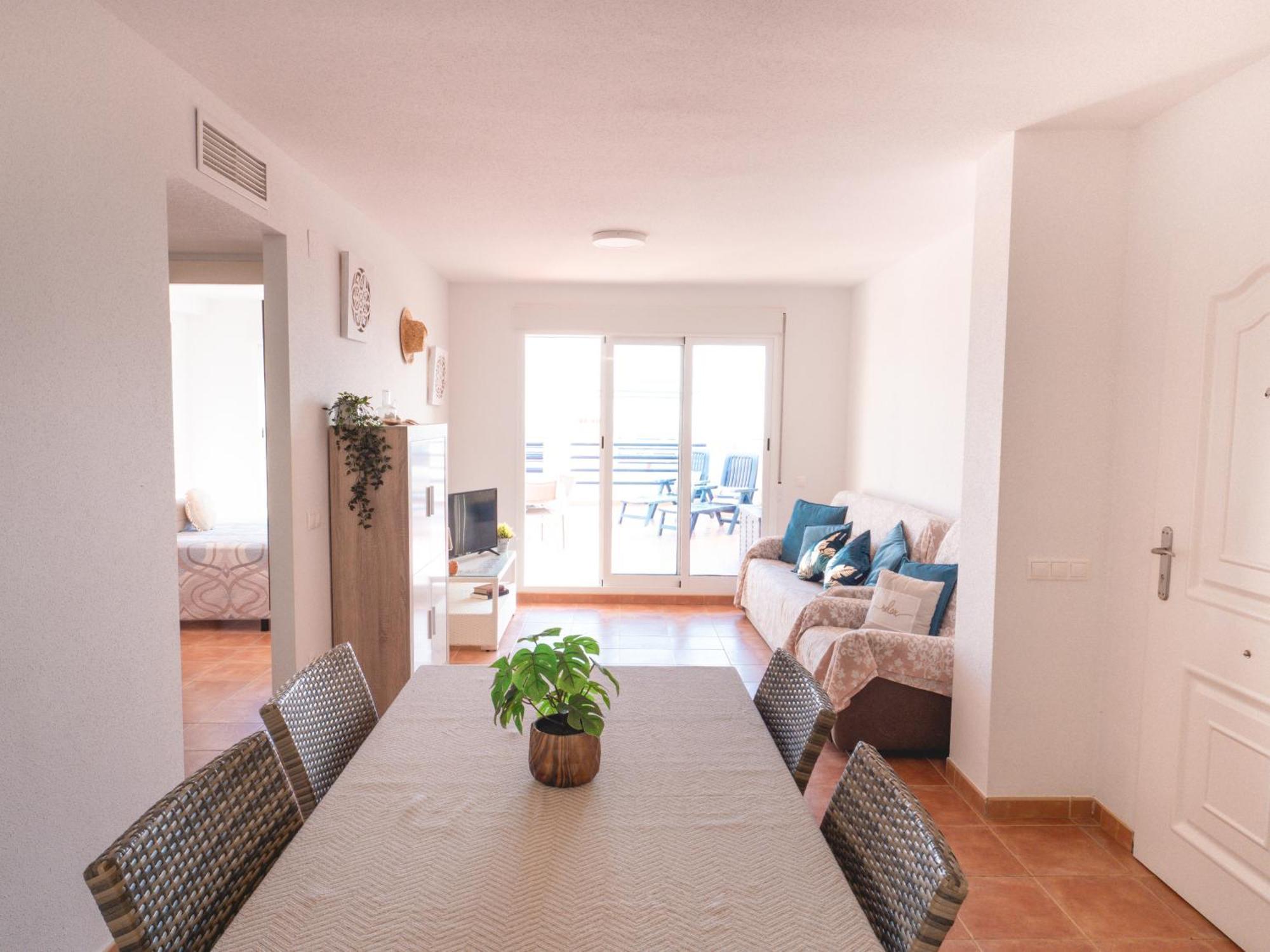 Apartamento En Marina Beach Con Vistas Al Mar El Pozo del Esparto Bagian luar foto