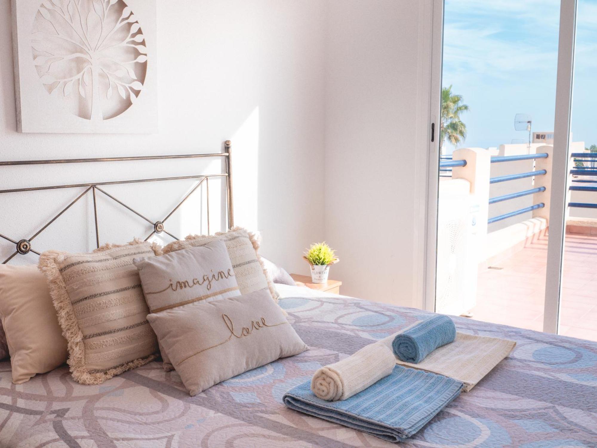 Apartamento En Marina Beach Con Vistas Al Mar El Pozo del Esparto Bagian luar foto