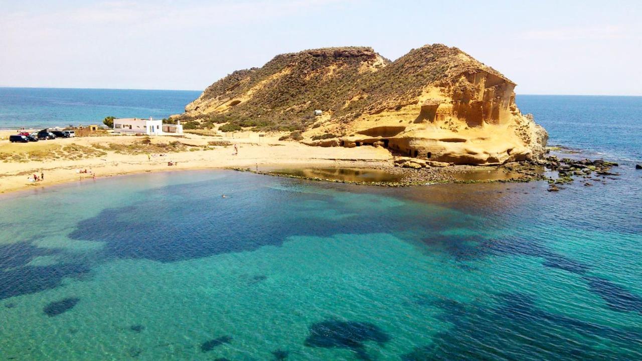 Apartamento En Marina Beach Con Vistas Al Mar El Pozo del Esparto Bagian luar foto