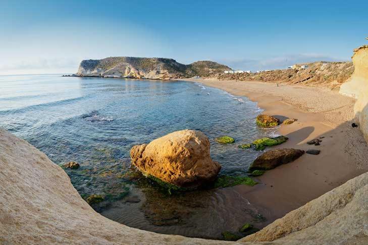 Apartamento En Marina Beach Con Vistas Al Mar El Pozo del Esparto Bagian luar foto