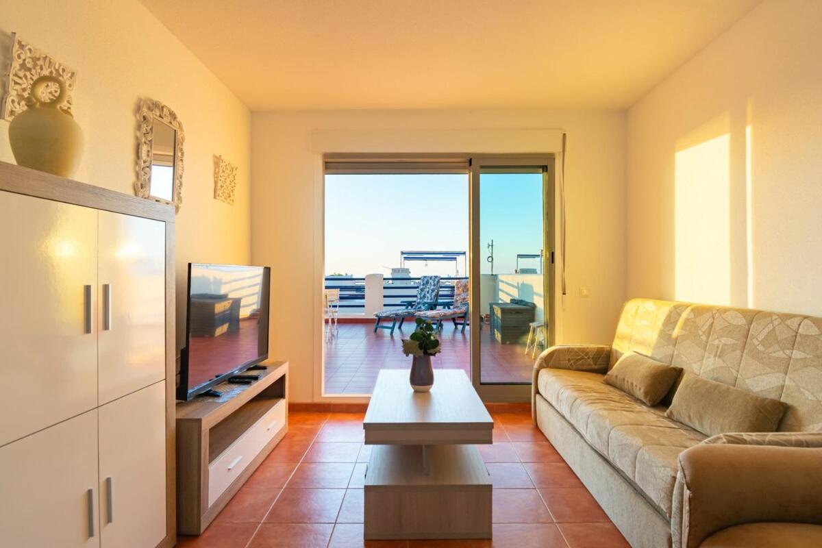 Apartamento En Marina Beach Con Vistas Al Mar El Pozo del Esparto Bagian luar foto